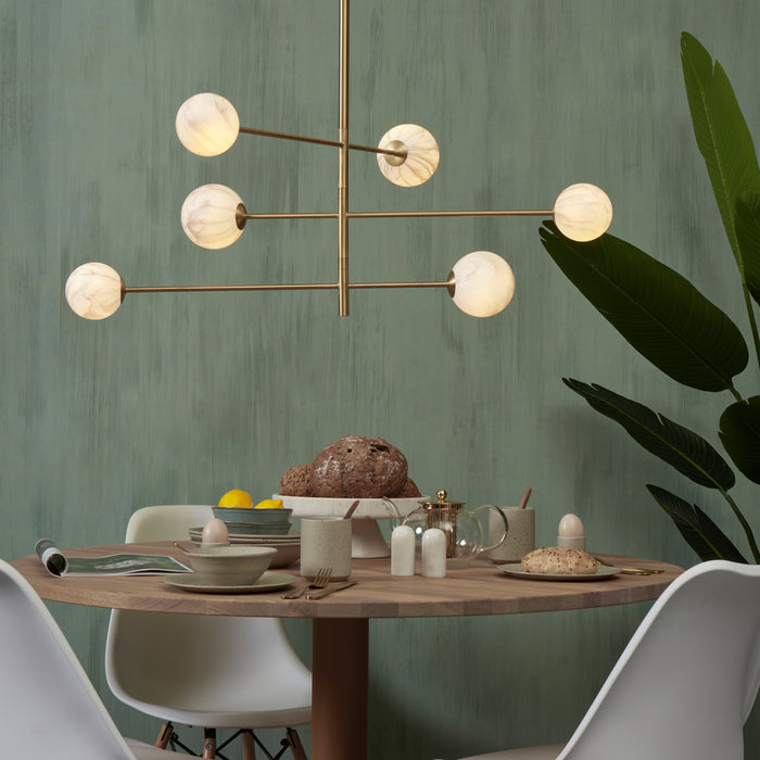 It's about RoMi Carrara Hanglamp - 3-arm - Goud