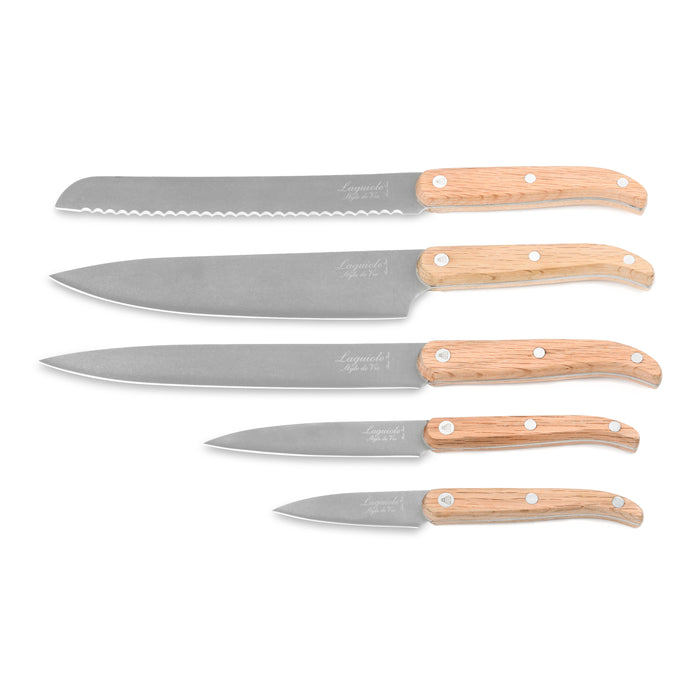 Laguiole Style de Vie Messenset 5-delig met Magnetisch Messenblok