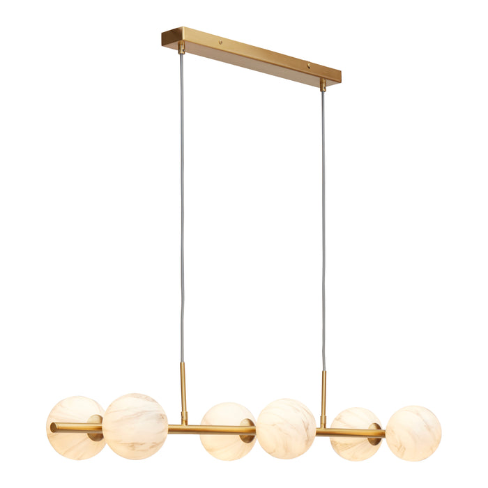 It's about RoMi Carrara Hanglamp - 6-bollen - Goud