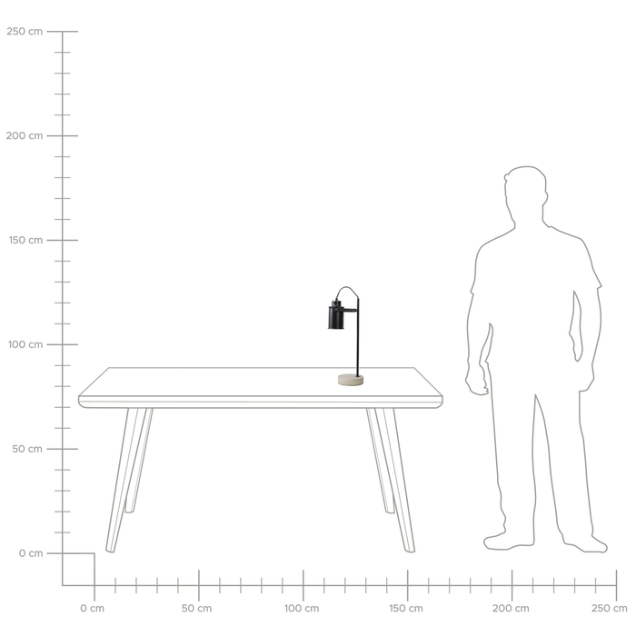 Beliani - MUNDAKA - Bureaulamp - Zwart - Metaal