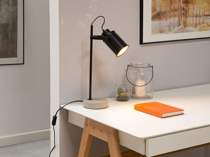 Beliani - MUNDAKA - Bureaulamp - Zwart - Metaal