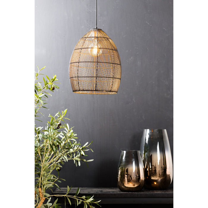 Light & Living Hanglamp Meya - Zwart - Ø30cm
