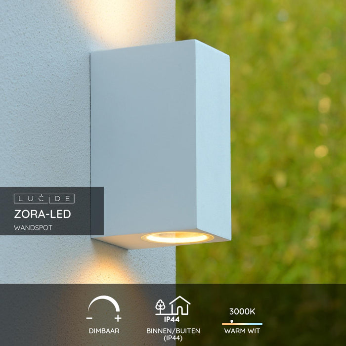 Lucide ZORA-LED Wandspot - Wit