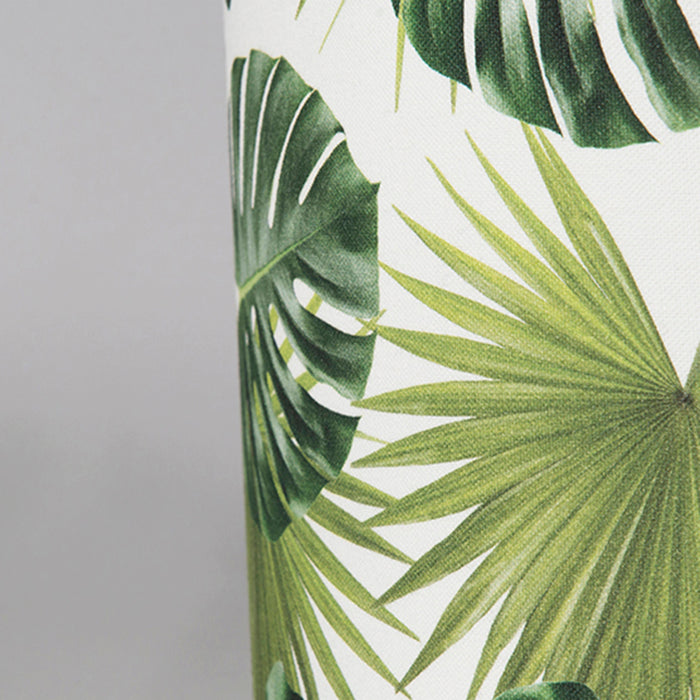 QAZQA Moderne hanglamp staal met leaf kap 35 cm - Blitz