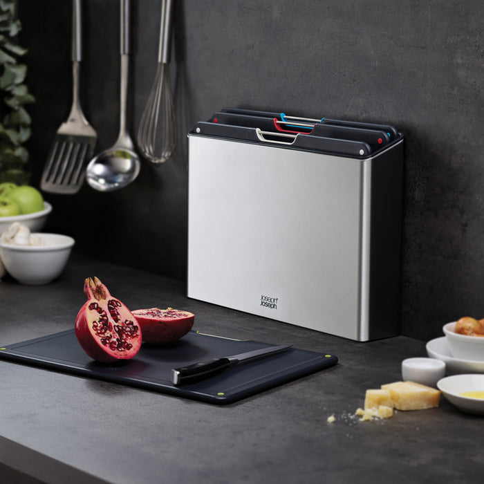 Joseph Joseph Folio Snijplanken - Set van 4 - Zwart