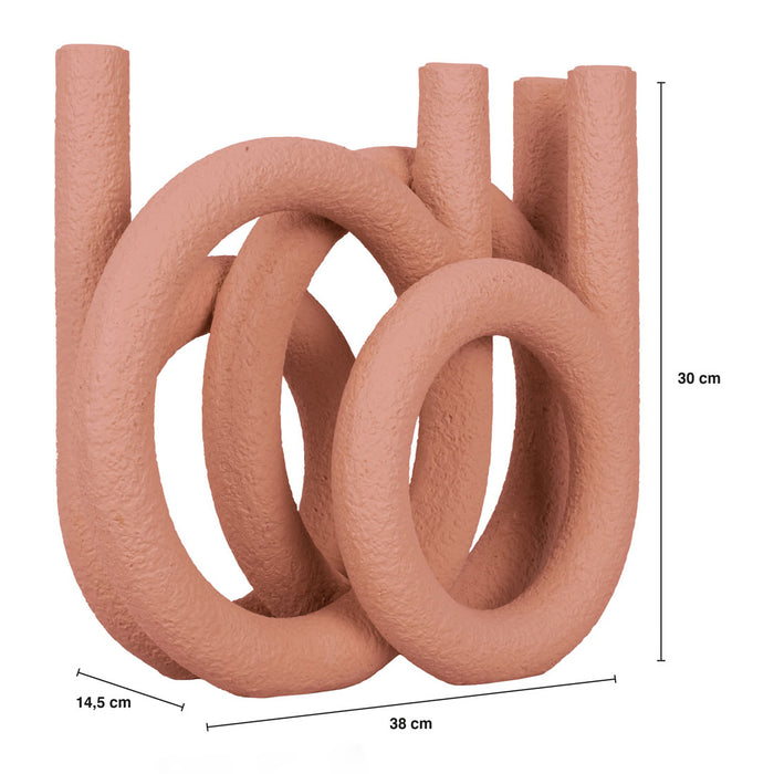 present time Kandelaar Rings - Terracotta