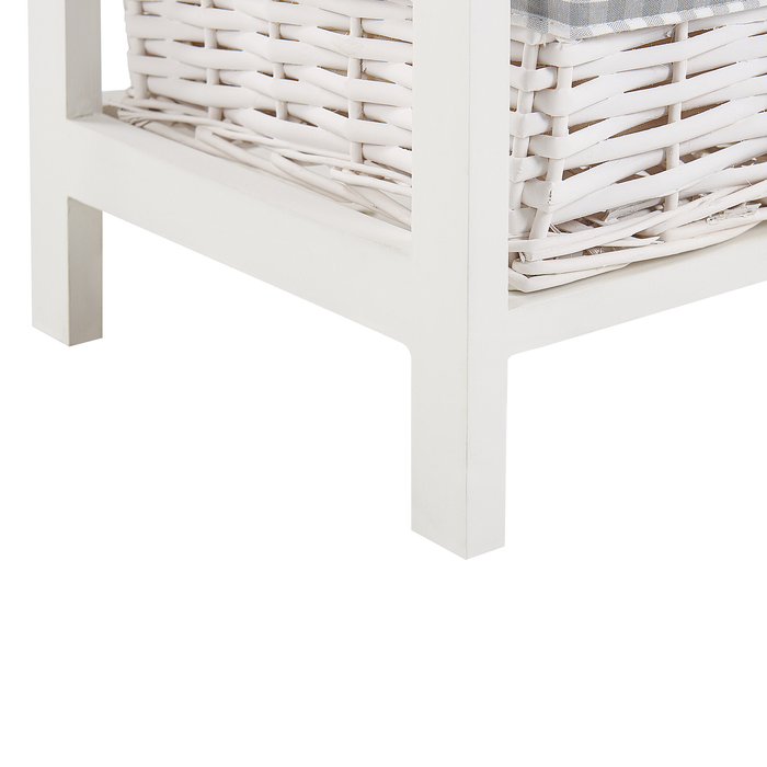 Beliani ZURI Opbergmeubel met 3 manden Wit