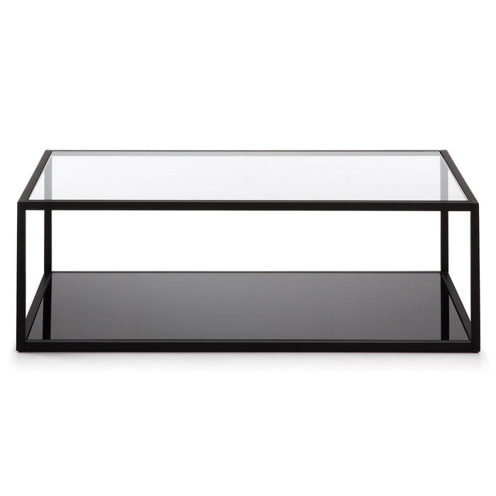Kave Home - Rechthoekige salontafel Blackhill zwart 110 x 60 cm