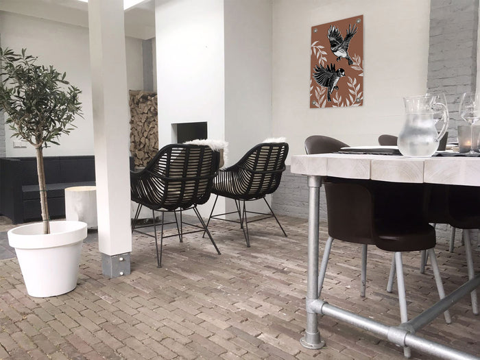 Villa Madelief Tuinposter Vrij als een vogel bruin (50x70cm)