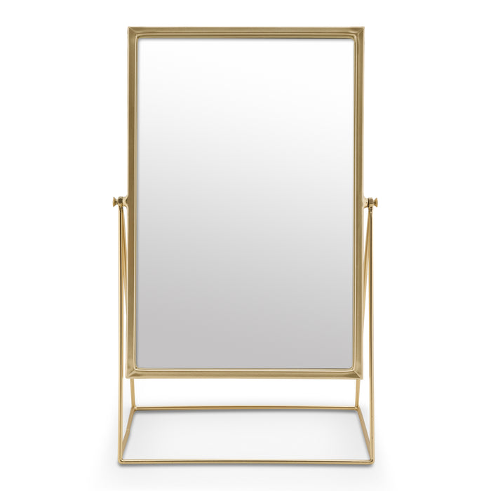 vtwonen Rectangular Spiegel H 26,5 x B 14 cm - Goud