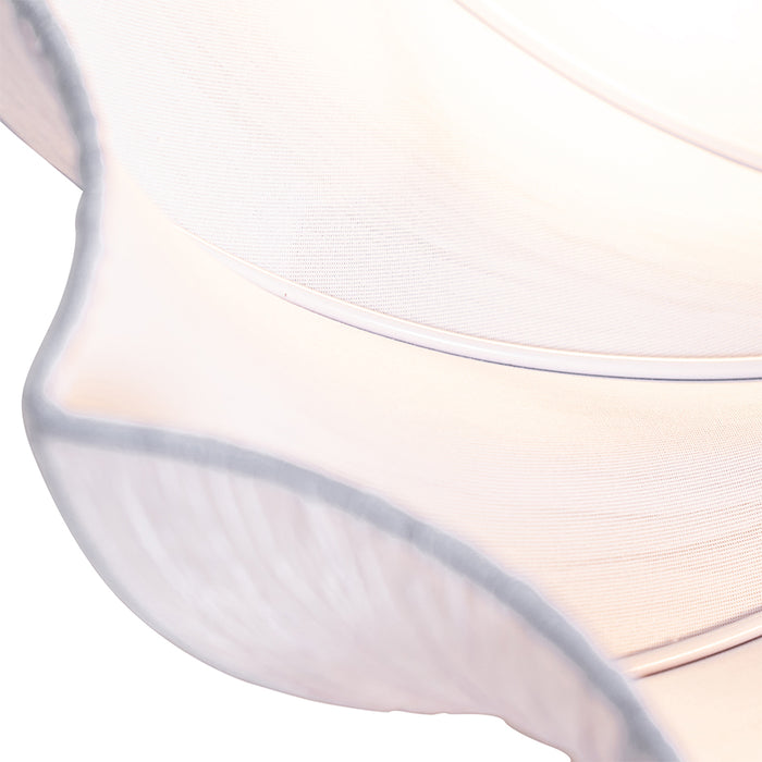 QAZQA Japandi plafondlamp wit zijden 52cm 3-lichts - Plu