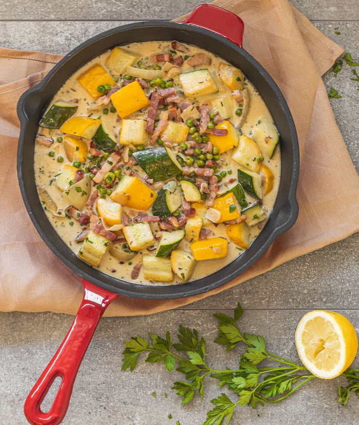 Blackwell Koekenpan Gietijzer - Rood - ø 26 cm - Zonder anti-aanbaklaa