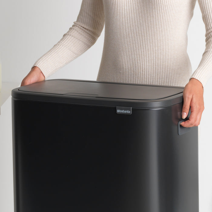 Brabantia Bo Touch Bin Afvalemmer 2 x 30 L - Zwart