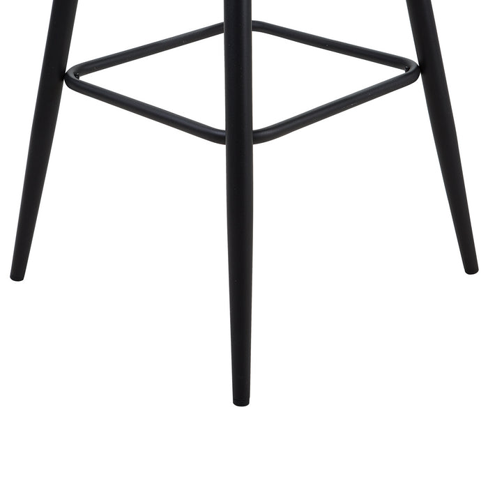 Beliani - DARIEN - Barkruk set van 2 - Beige - Polyester