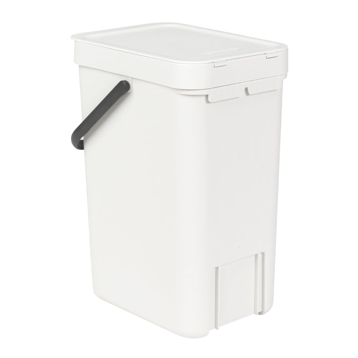 Brabantia Sort & Go Afvalemmer / Opberger 12 Liter - Wit
