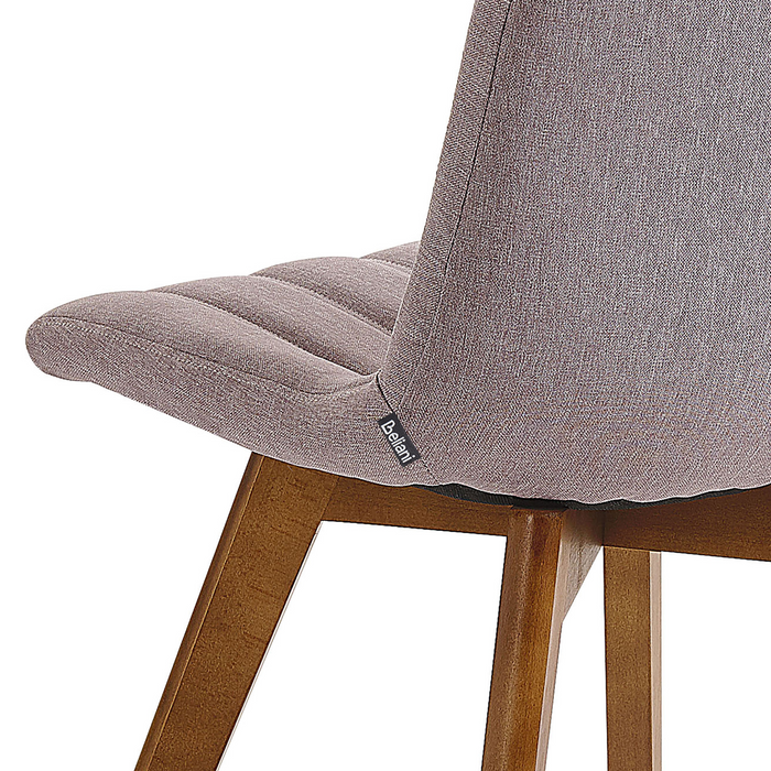Beliani - CALGARY - Eetkamerstoel - Taupe - Polyester