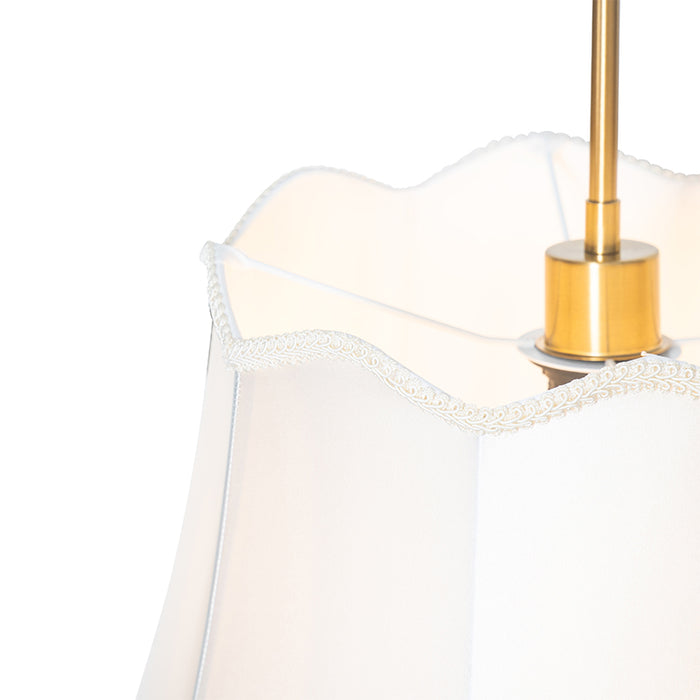 QAZQA Hanglamp nona - Wit - Klassiek | Antiek - D 40cm