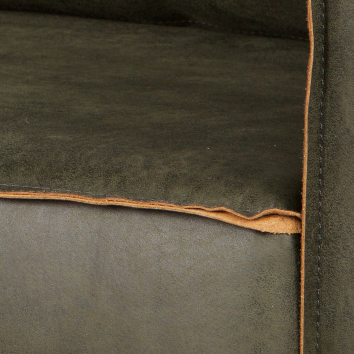 WOOOD Rodeo Hoekbank Rechts - Eco-leder - Army