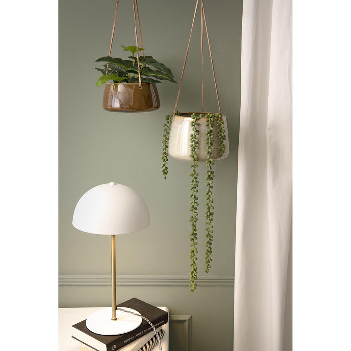 present time - Bloempot Hangend Unique - Karamel Bruin - 16x8,4cm