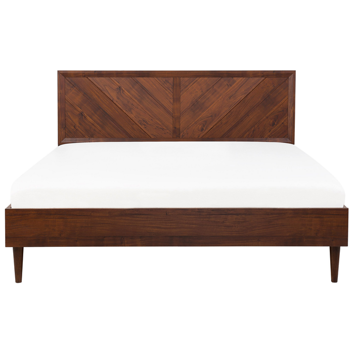 Beliani - MIALET - Bed - Donkerbruin - 180 x 200 cm - Vezelplaat