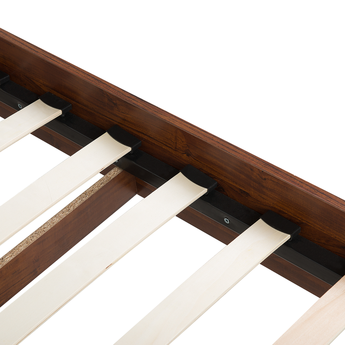 Beliani - MIALET - Bed - Donkerbruin - 180 x 200 cm - Vezelplaat