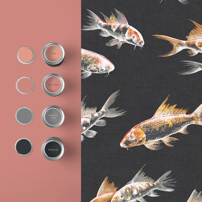 Graham & Brown Vliesbehang - Flow Black - 10mx52cm