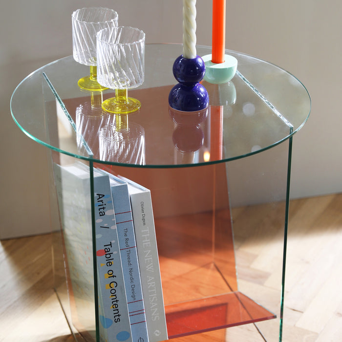 &k amsterdam Tabloid Bijzettafel - Oranje