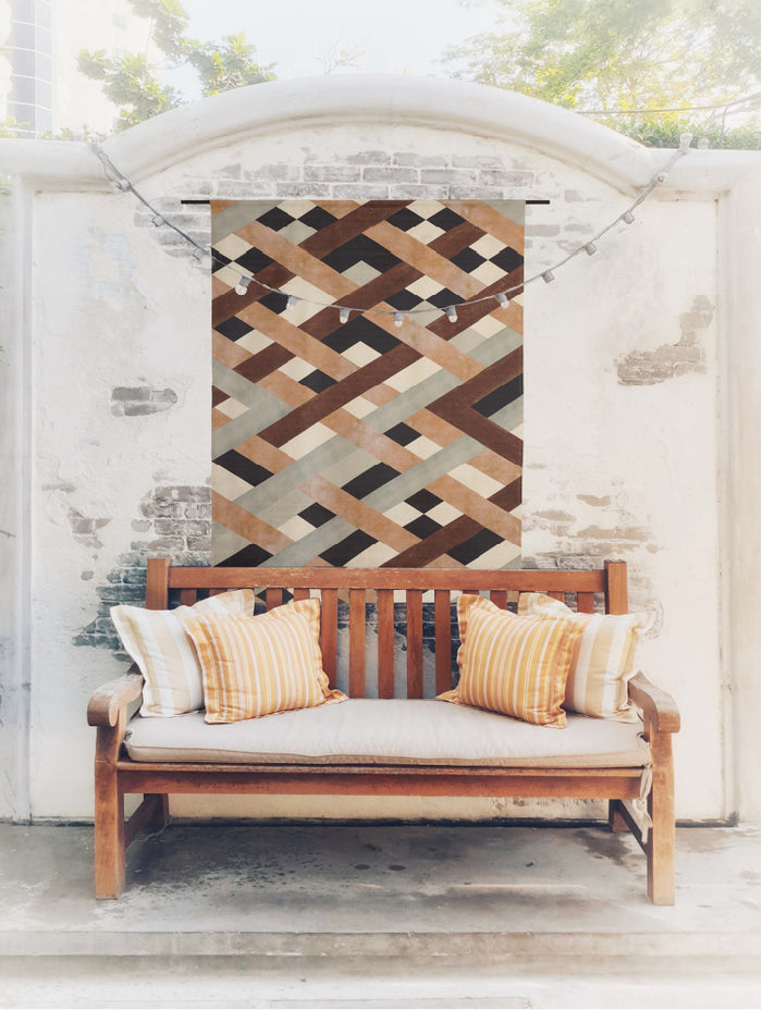 Urban Cotton - Timber Medium - Wandkleed Outdoor