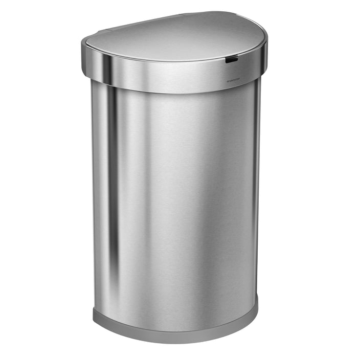 Simplehuman Semi-Round Liner Pocket Sensor Afvalemmer 45 Liter