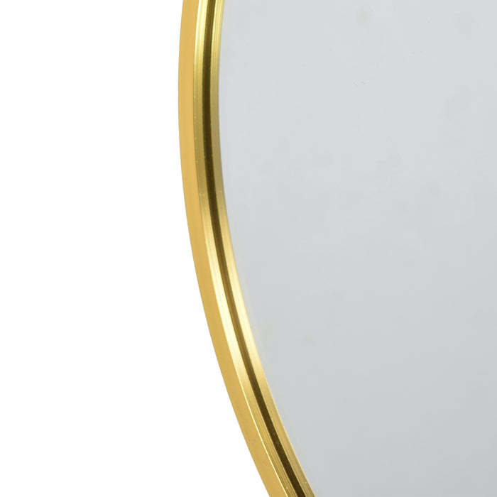 Fragix Alux Wandspiegel - Goud - Aluminium Ø60