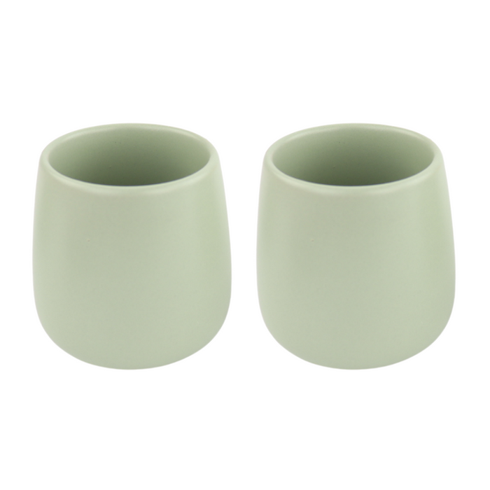 Orange85 Theepot Mint 50cl met 2 Kopjes Aardewerk Bamboe