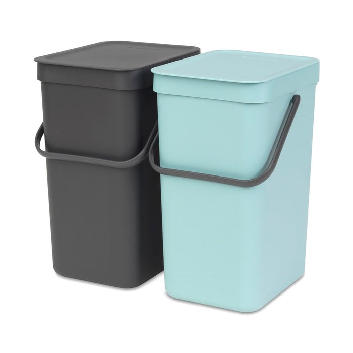Brabantia Sort & Go Inbouwemmer 32 Liter (2x16 L)