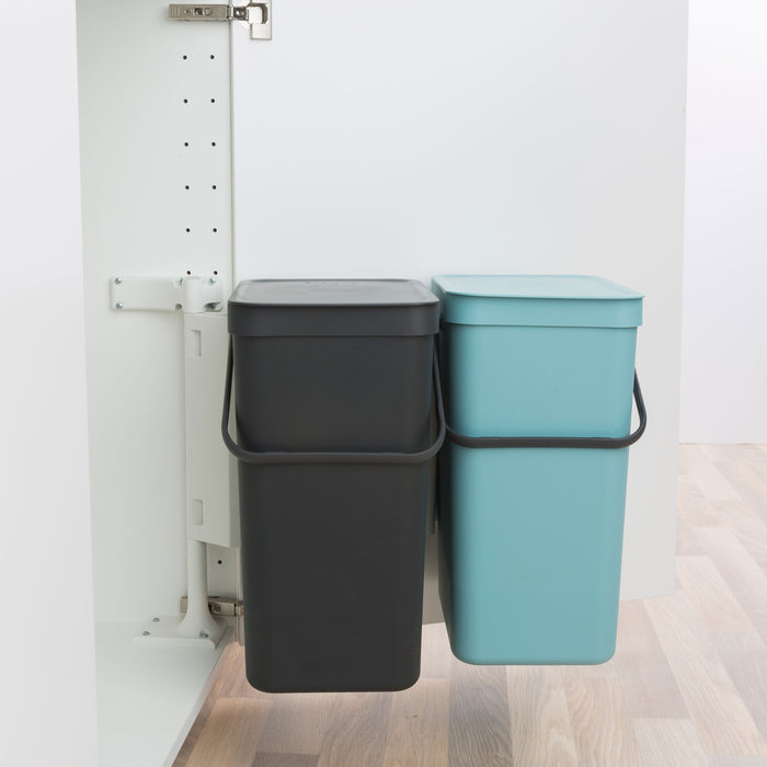 Brabantia Sort & Go Inbouwemmer 32 Liter (2x16 L)