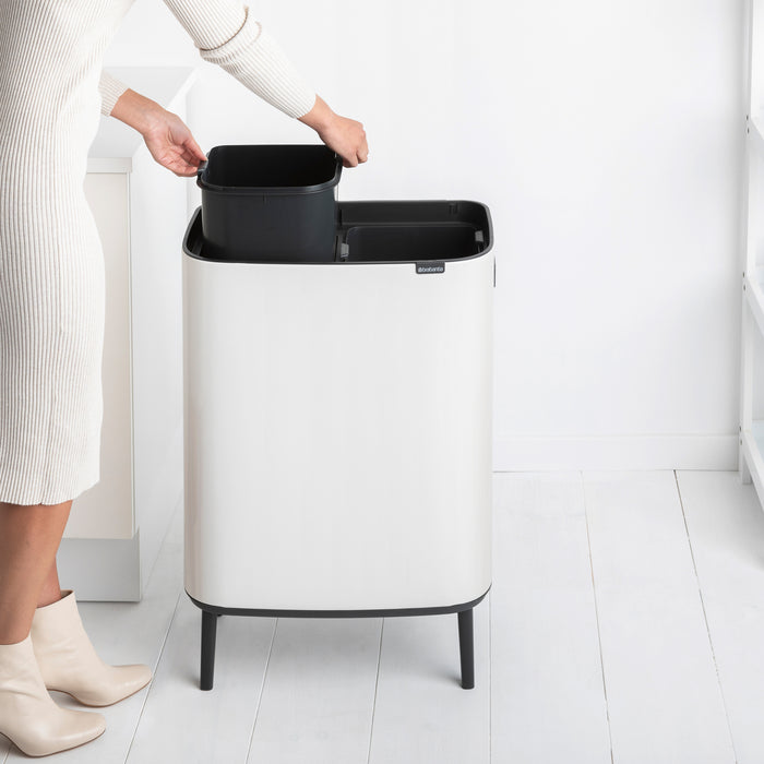 Brabantia Bo Touch Bin Hi Afvalemmer 2 x 30 L - Wit