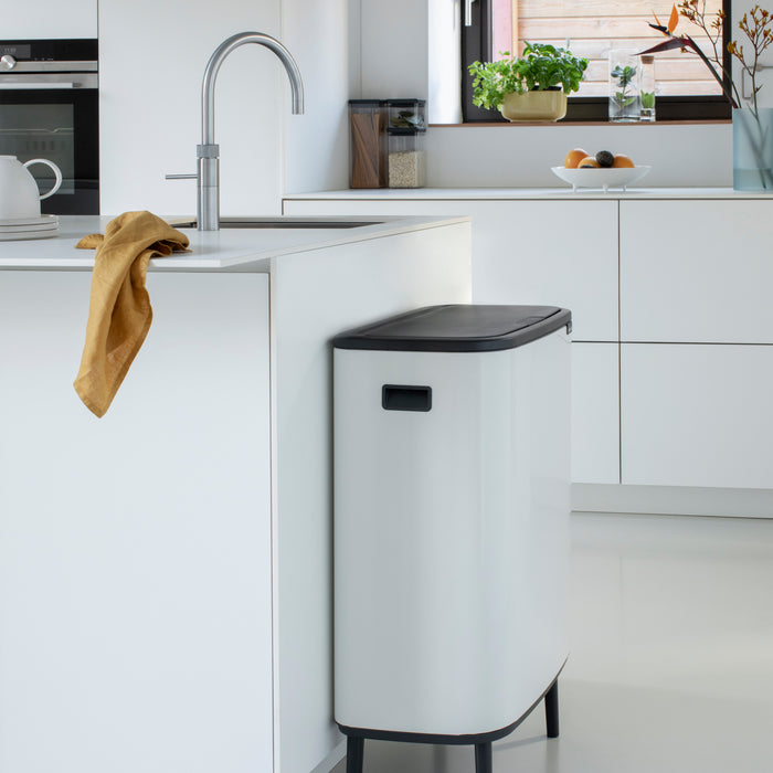 Brabantia Bo Touch Bin Hi Afvalemmer 2 x 30 L - Wit