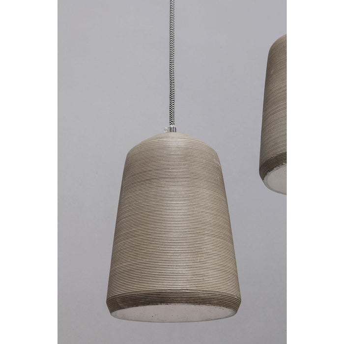 Kare Design Dining Concrete 5-Lichts Hanglamp - Grijs Beton