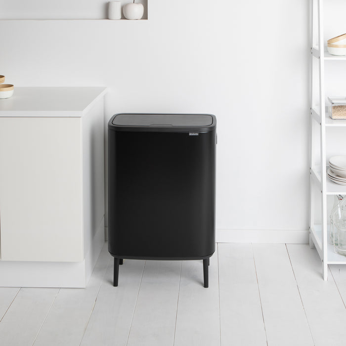 Brabantia Bo Touch Bin Hi Afvalemmer 2 x 30 L - Zwart