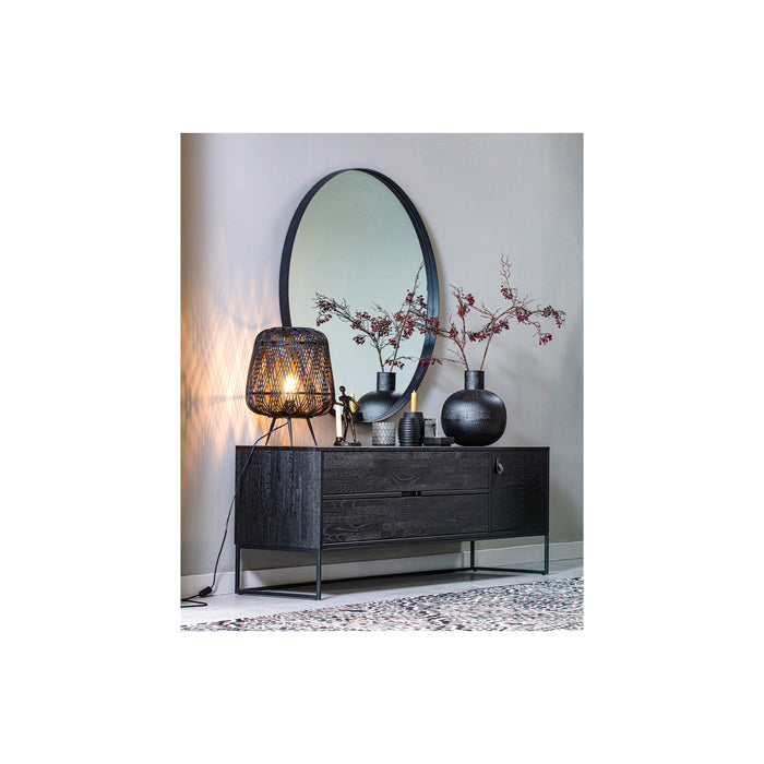 WOOOD Exclusive Zuri Kandelaren - Hout - Zwart - Set van 2