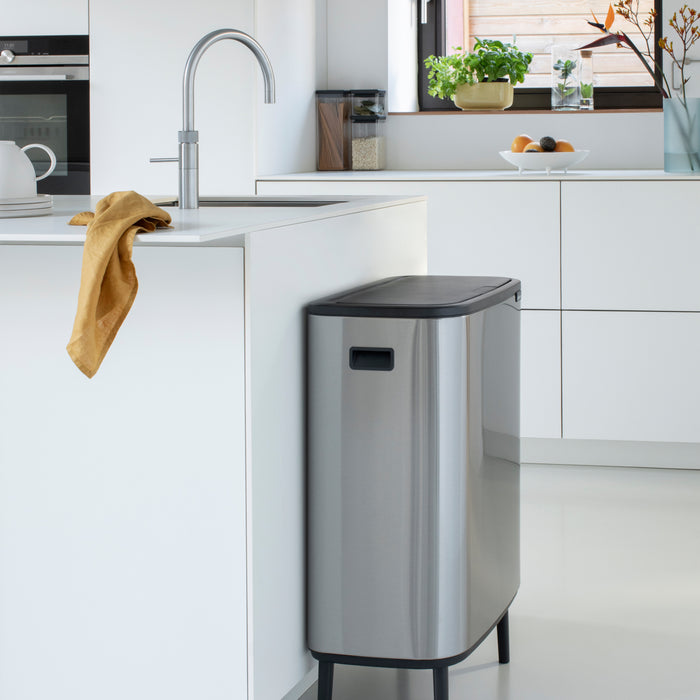 Brabantia Bo Touch Bin Hi Afvalemmer 2 x 30 L - Vingerafdrukvrij