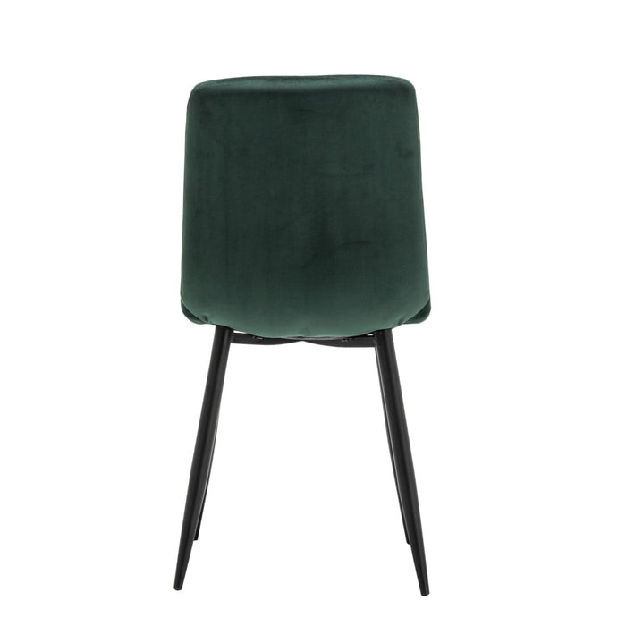 Furnihaus Eetkamerstoelen Set van 2 Fox Groen