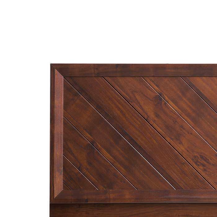 Beliani - MIALET - Bed - Donkerbruin - 140 x 200 cm - Vezelplaat