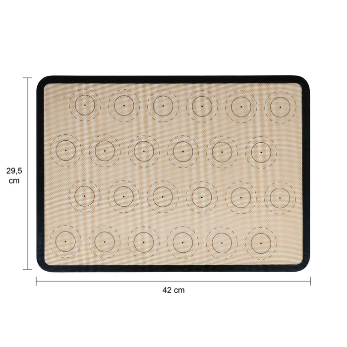 Krumble Siliconen bakmat met 24 cirkels - Zwart