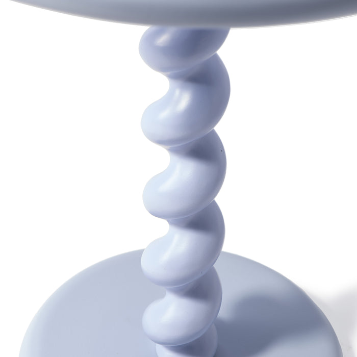 POLSPOTTEN Twister Bijzettafel - Lichtblauw
