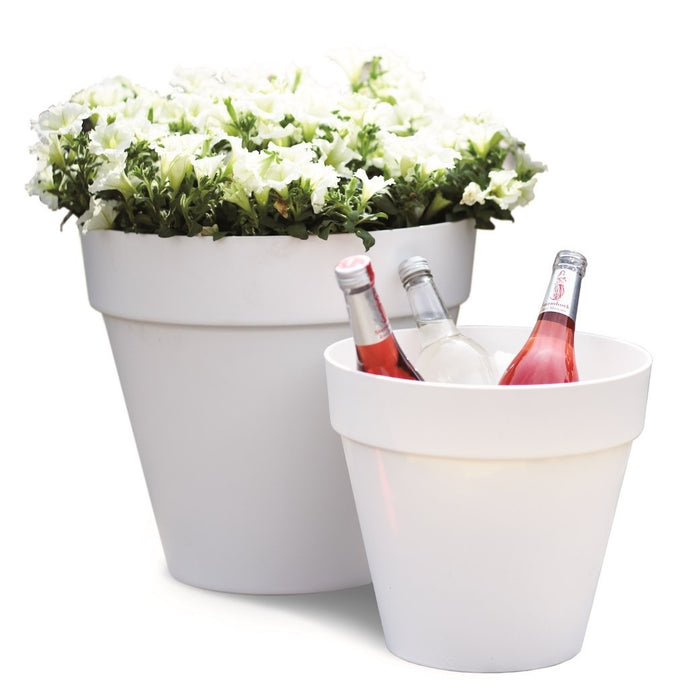elho Loft Urban Round Bloempot 60 cm met Wielen