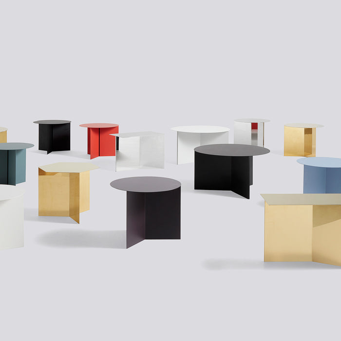 HAY Slit Table Round Bijzettafel Ø 45 cm - Brass