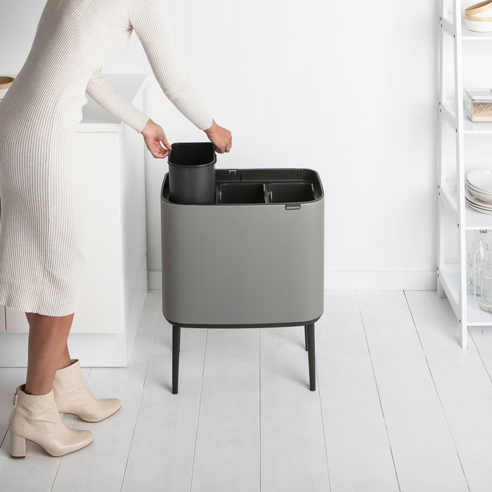 Brabantia Bo Touch Bin Afvalemmer 33 Liter (3x11 Liter)