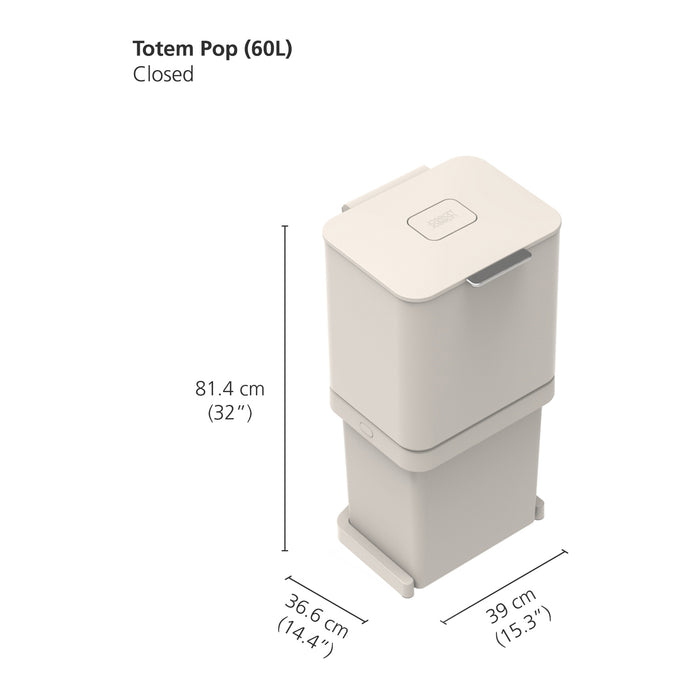 Joseph Joseph Totem Afvalemmer 60 Liter (2 x 30 L)