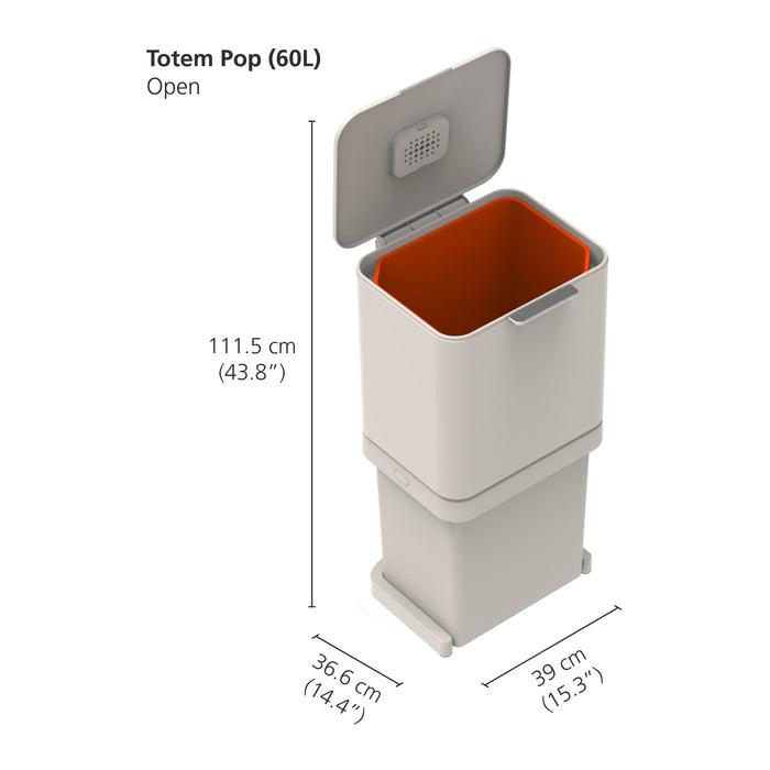 Joseph Joseph Totem Afvalemmer 60 Liter (2 x 30 L)