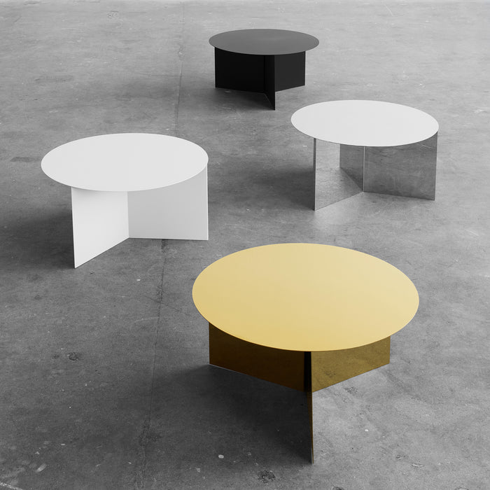 HAY Slit Table Round XL Bijzettafel - Ø 65 cm - Zwart