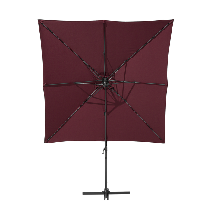 Beliani - MONZA - Zweefparasol - Rood - Polyester